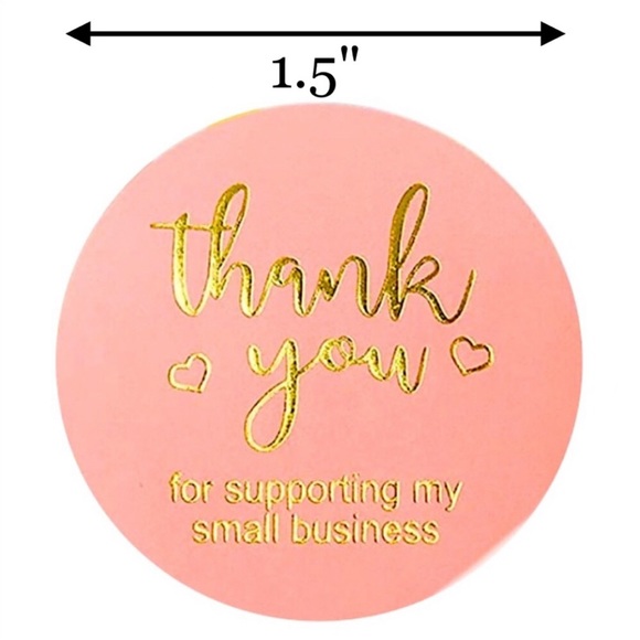NEW Poshmark Packages "Thank You" Gift Wrap Shipping Supplies Set ~ 100 Stickers - Picture 5 of 7